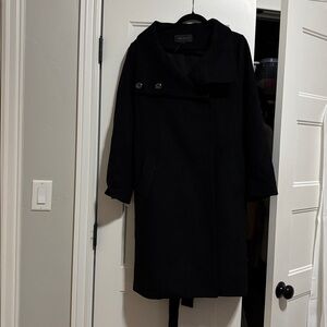 Ann Taylor Classic Black Trench Coat